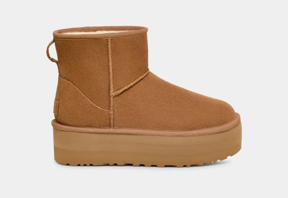 Klassischer Mini-Plateaustiefel
