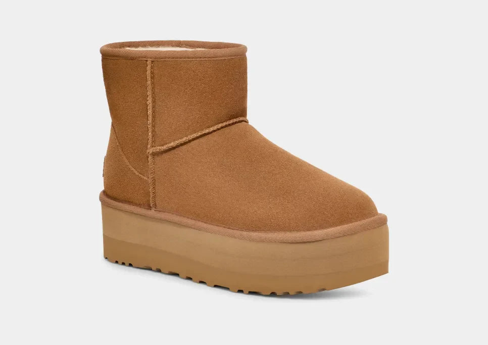 Klassischer Mini-Plateaustiefel
