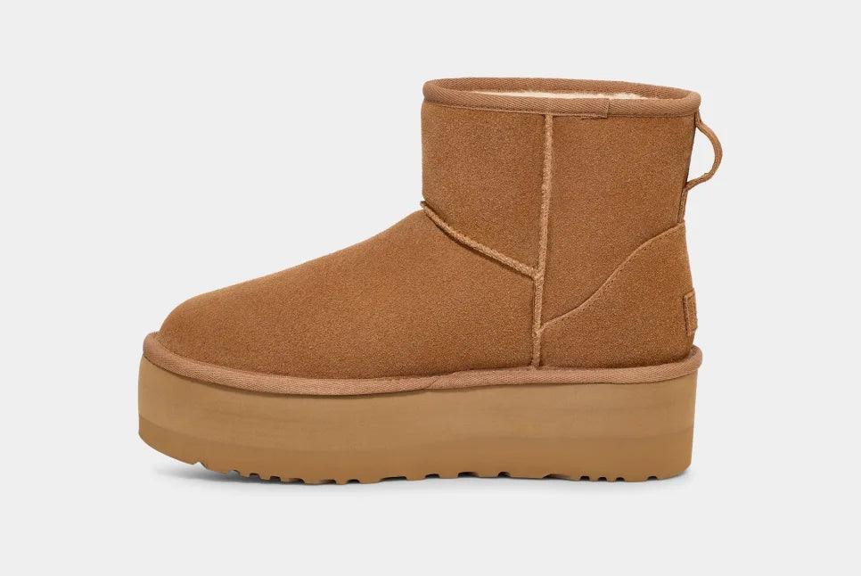 Klassischer Mini-Plateaustiefel
