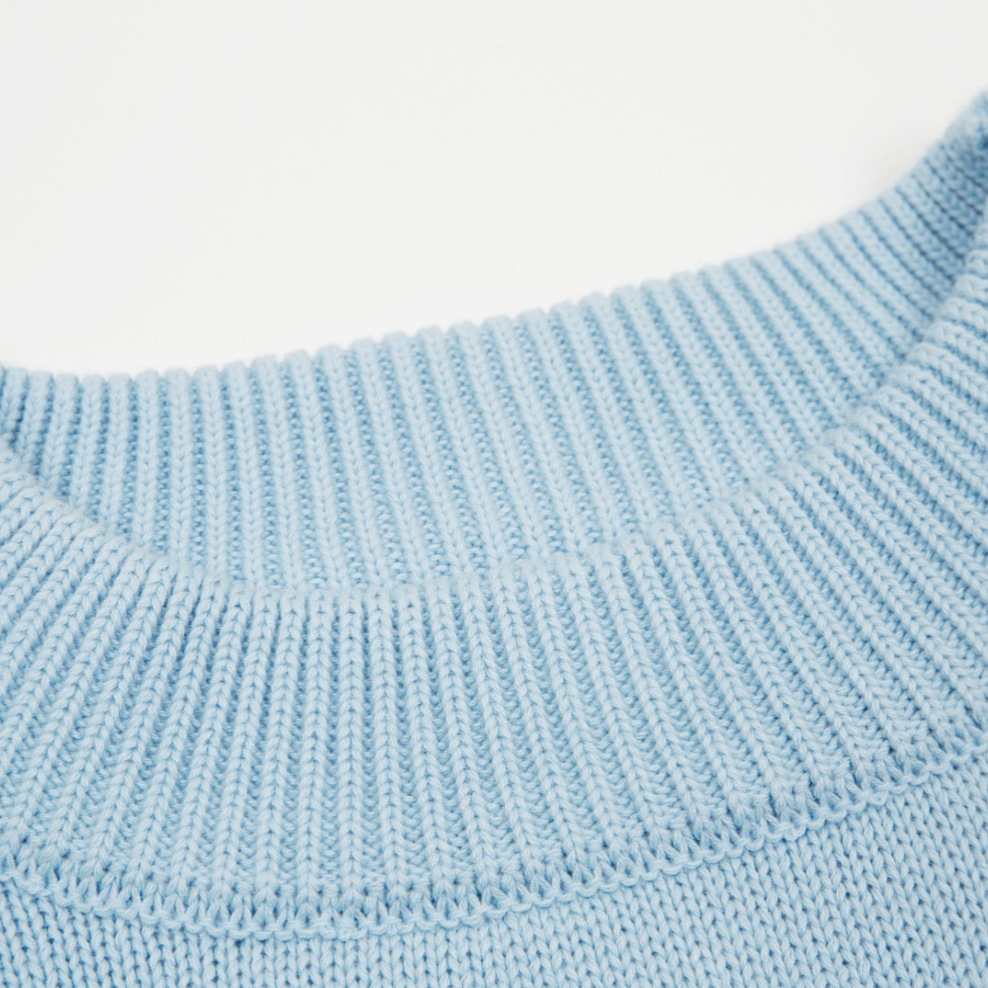 Pull Ami Paris Bleu Cœur Blanc