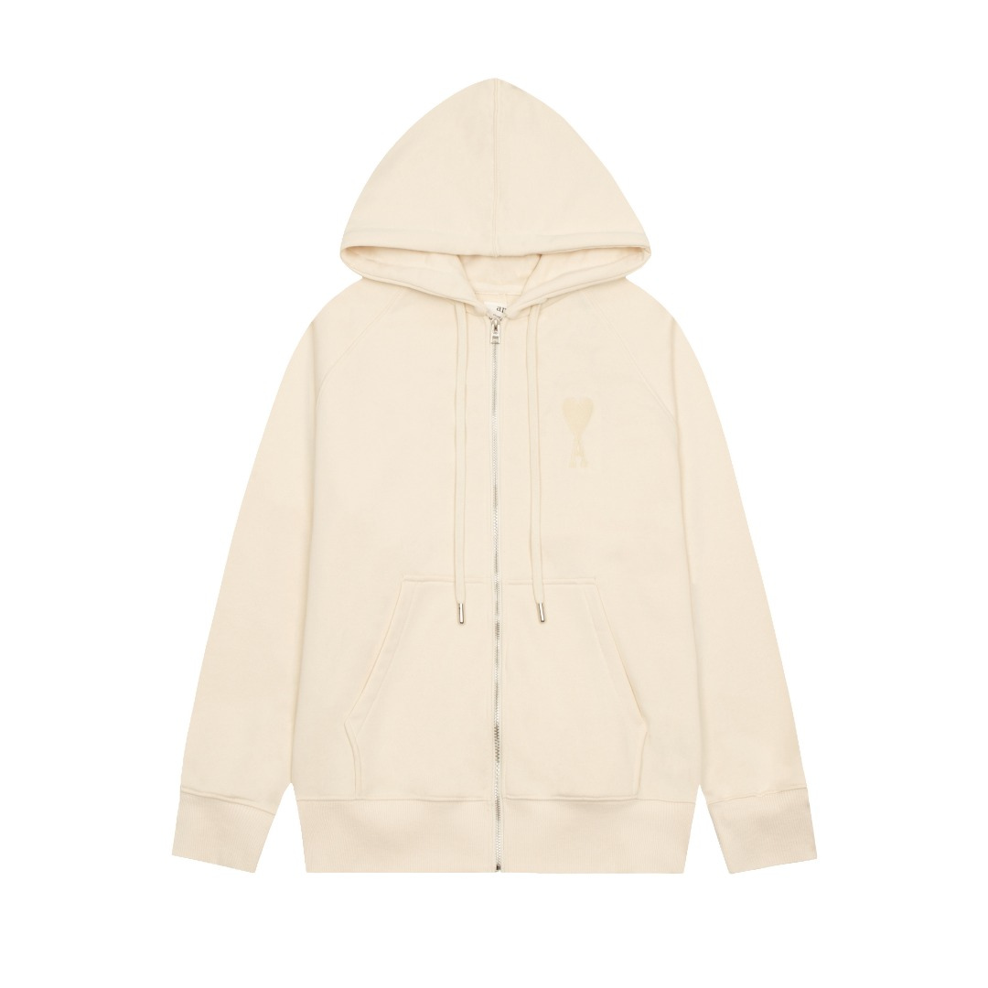 Ami Paris Beige Herz Beige Jacke