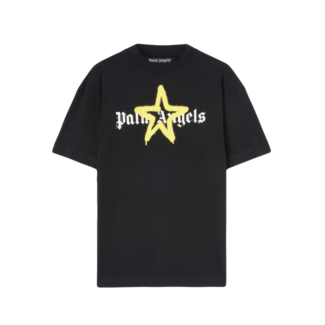 T-Shirt mit Palmenstern-Print
