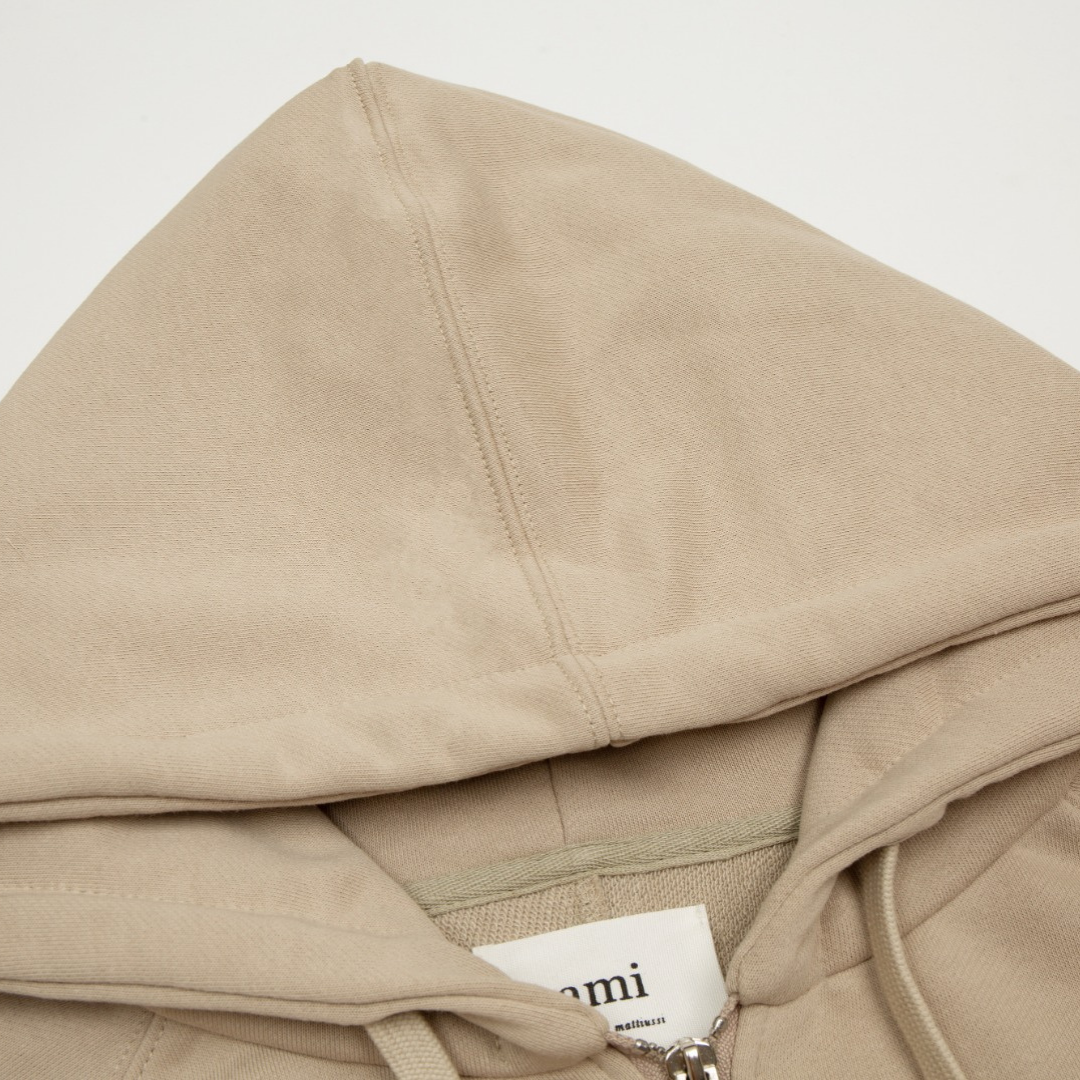 Veste Ami Paris Marron Cœur Marron