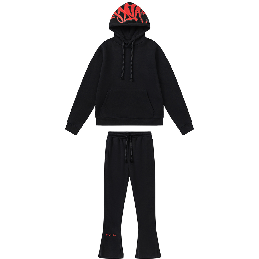 Syna World Schwarz-Roter Trainingsanzug