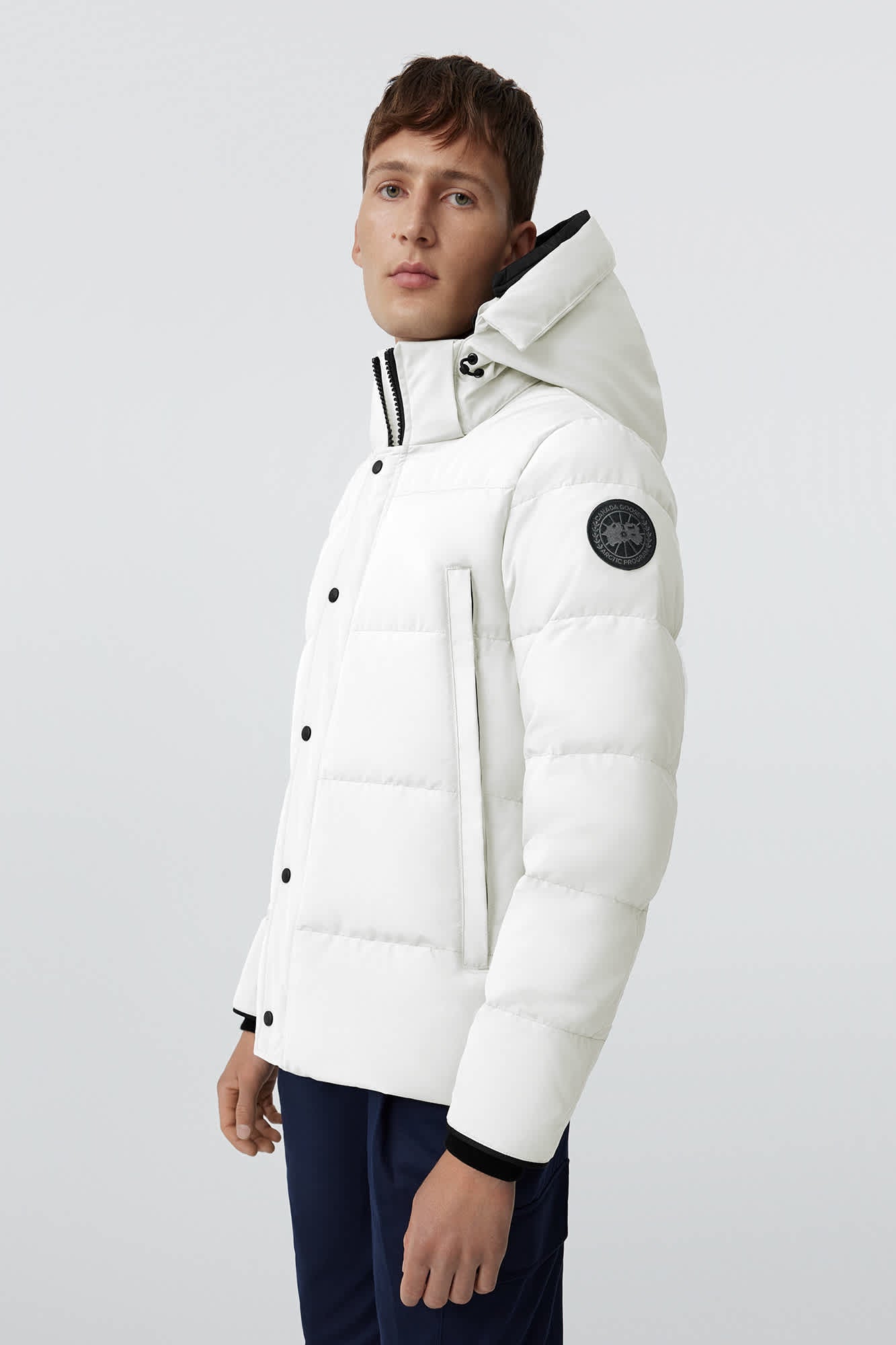 Canada Goose Wyndham White Black Label Parka