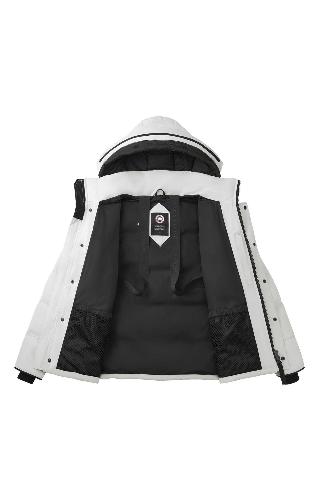 Canada Goose Wyndham White Black Label Parka