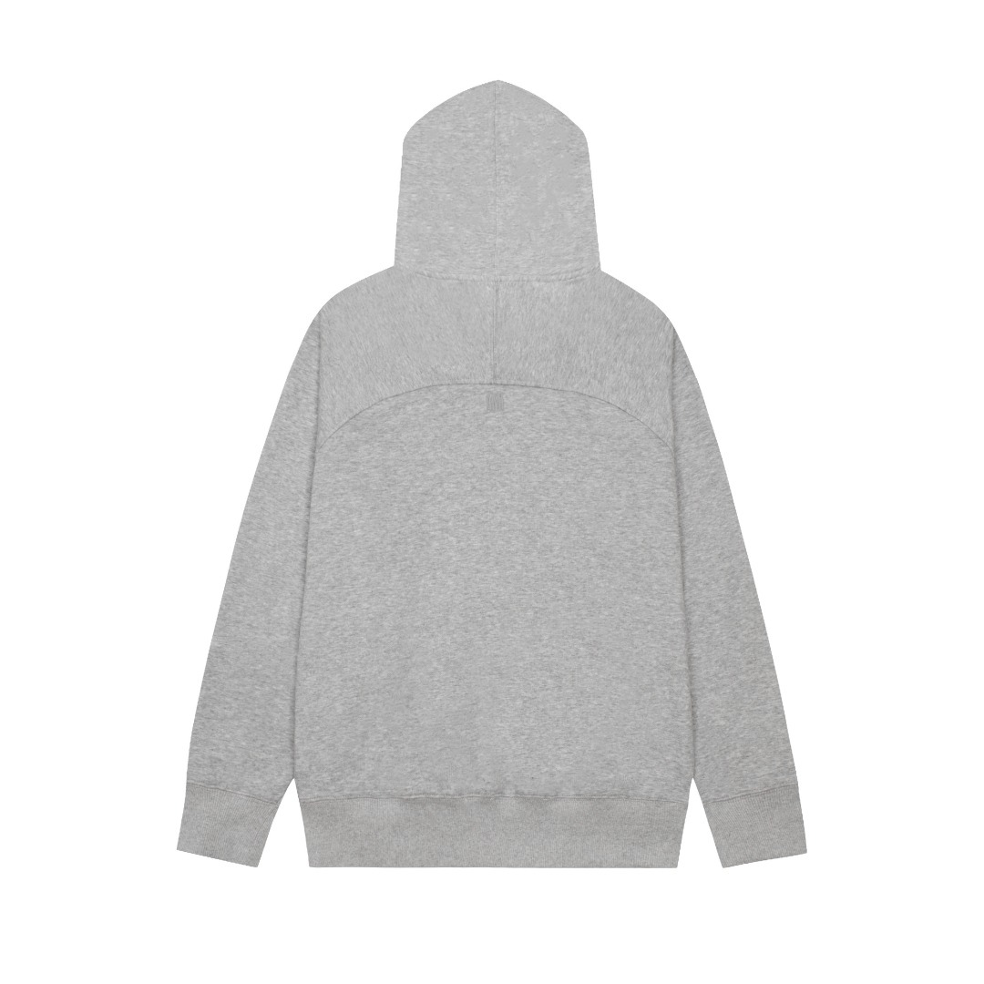 Ami Paris – Graue Jacke mit Herzmotiv