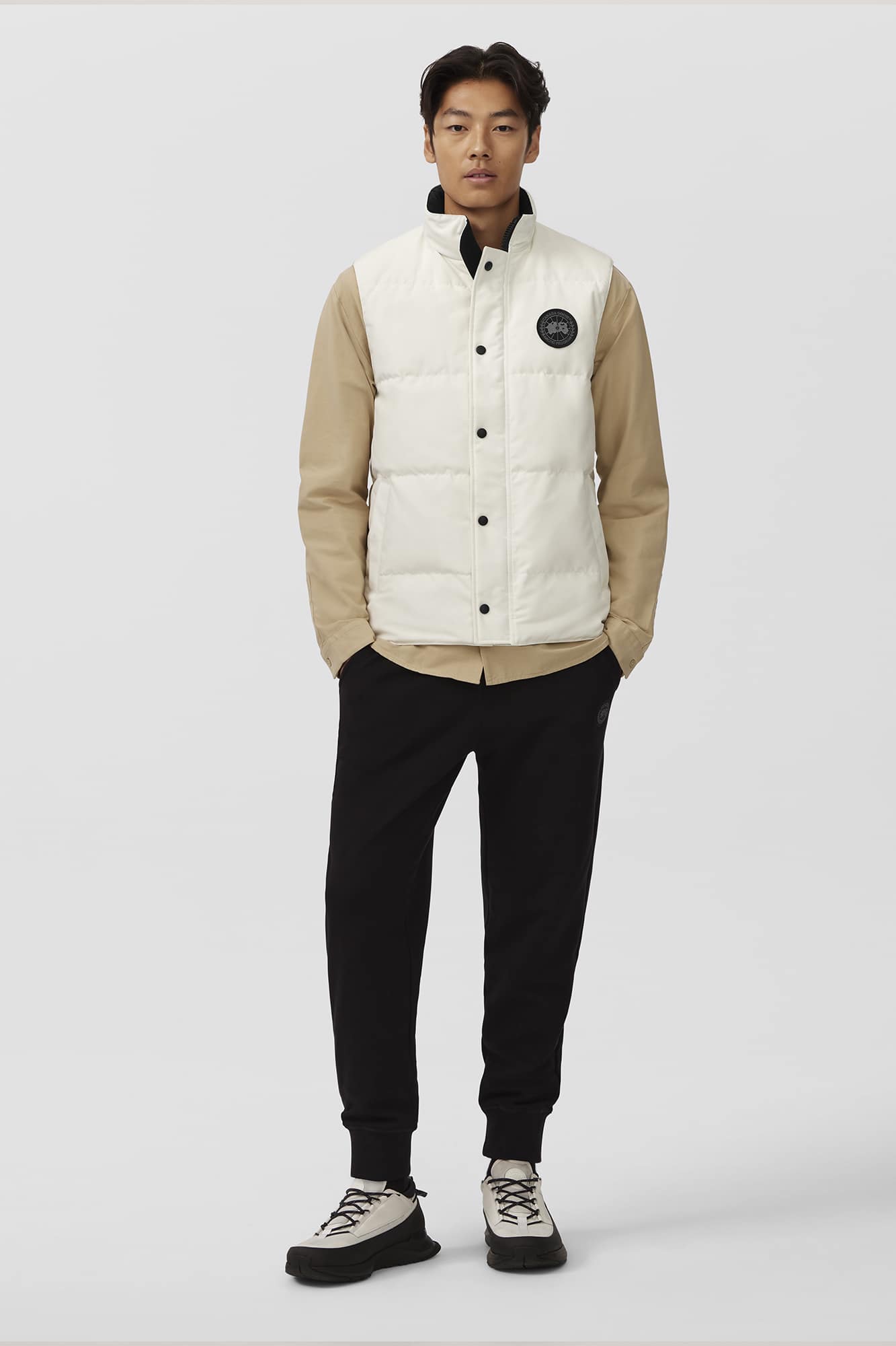 Canada Goose Jungen Weste Weiß Black Label