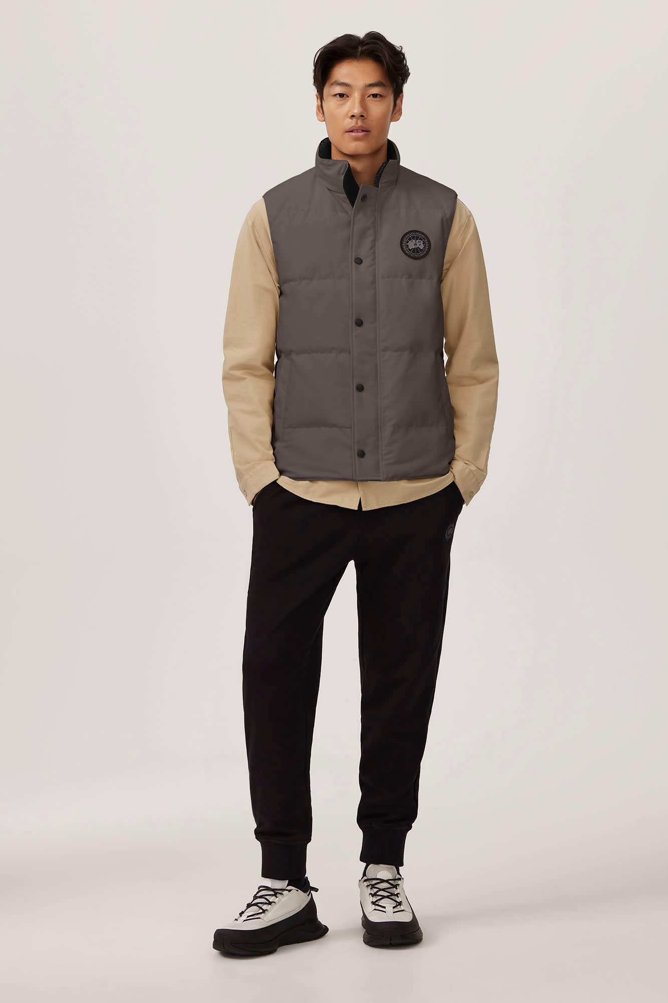 Gilet Garson Canada Goose Gris Black Label