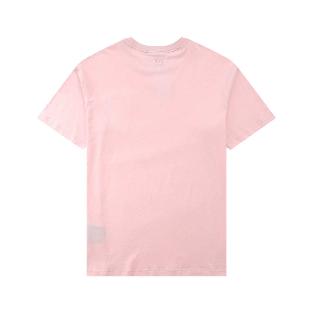 Rosa Herz Ami Paris T-Shirt