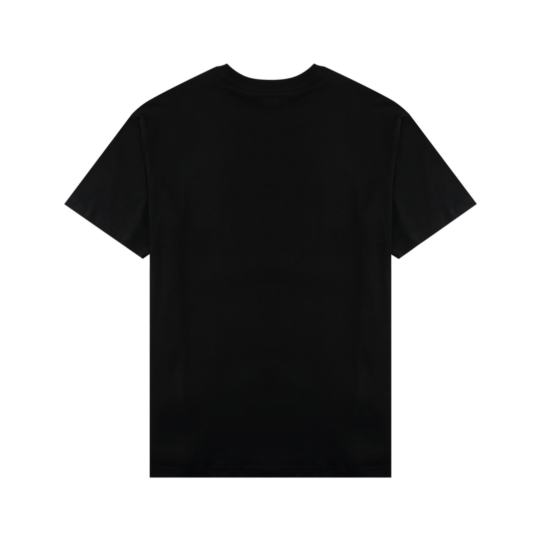 T-shirt Ami Paris Noir Coeur Noir