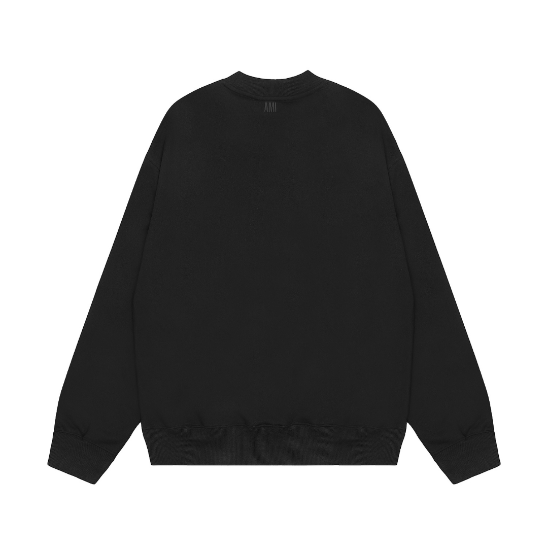 Pull Ami Paris Noir Cœur Noir