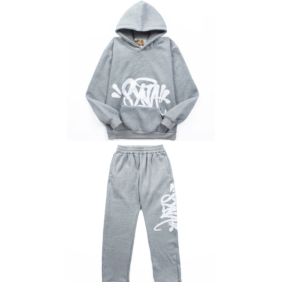 Syna World Trainingsanzug in Grau mit Monogramm