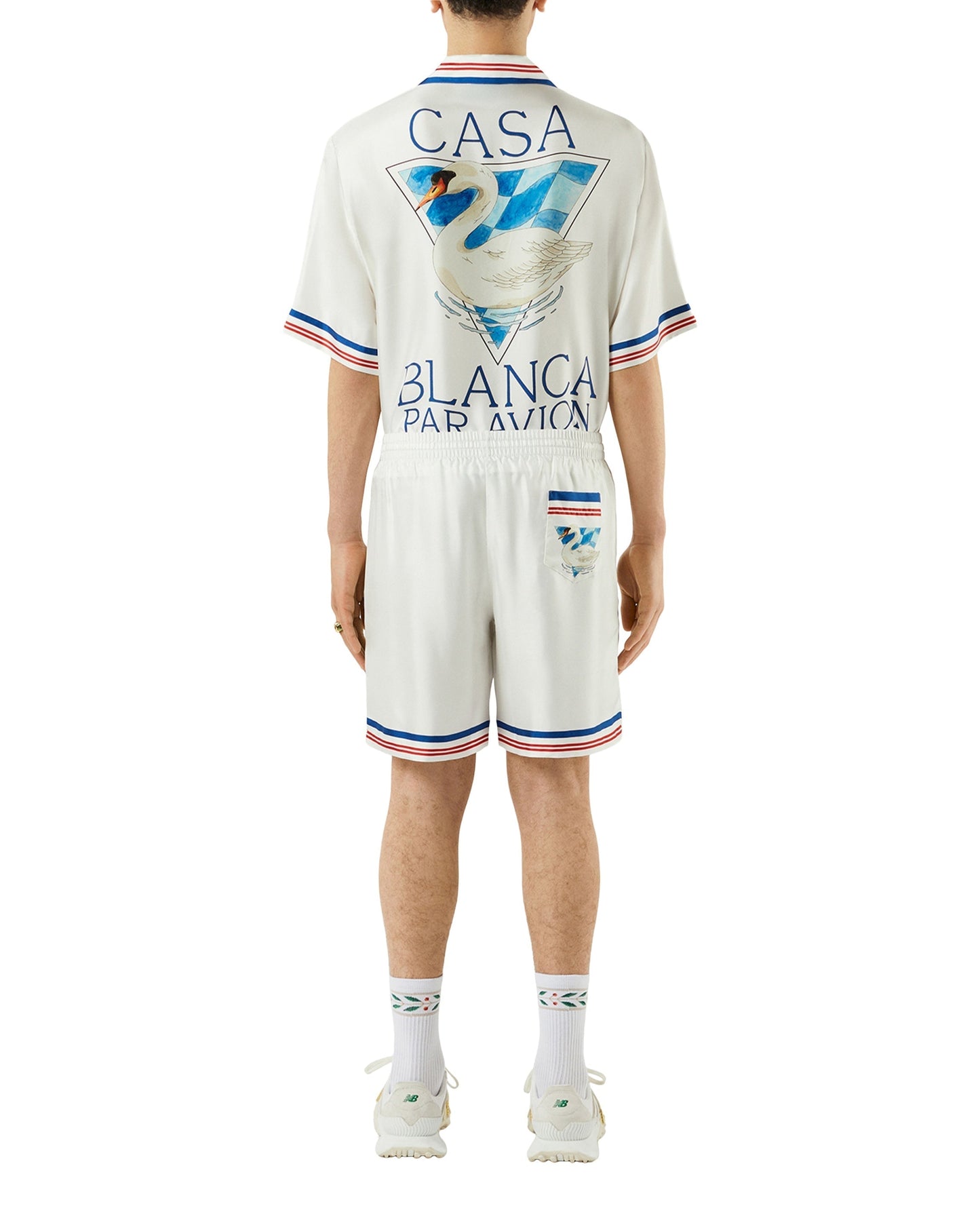Casablanca Par Avion Silk Shorts
