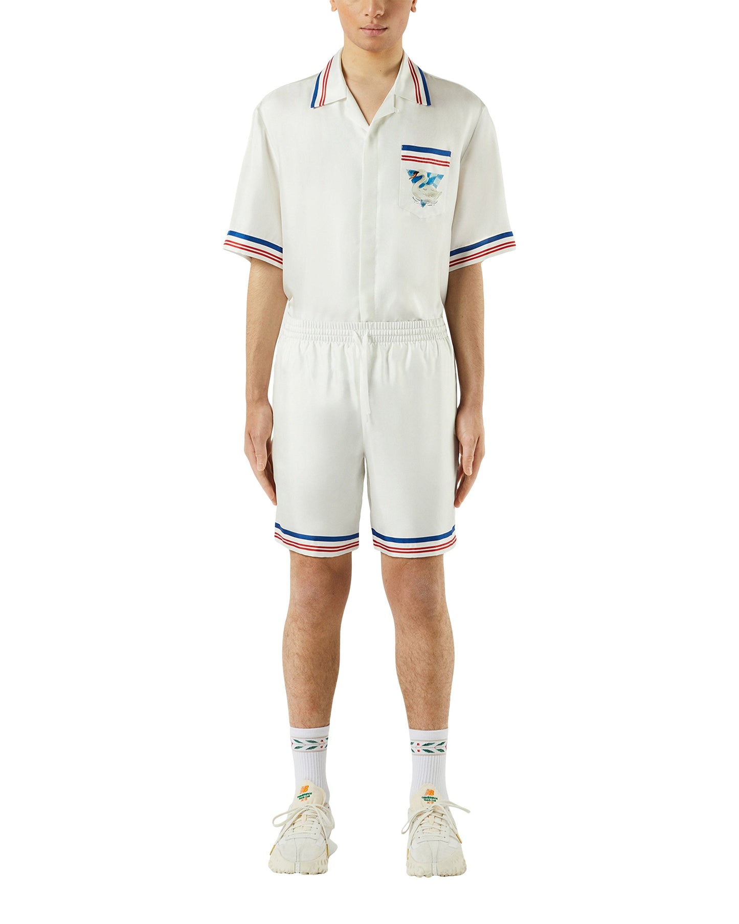 Casablanca Par Avion Silk Shorts