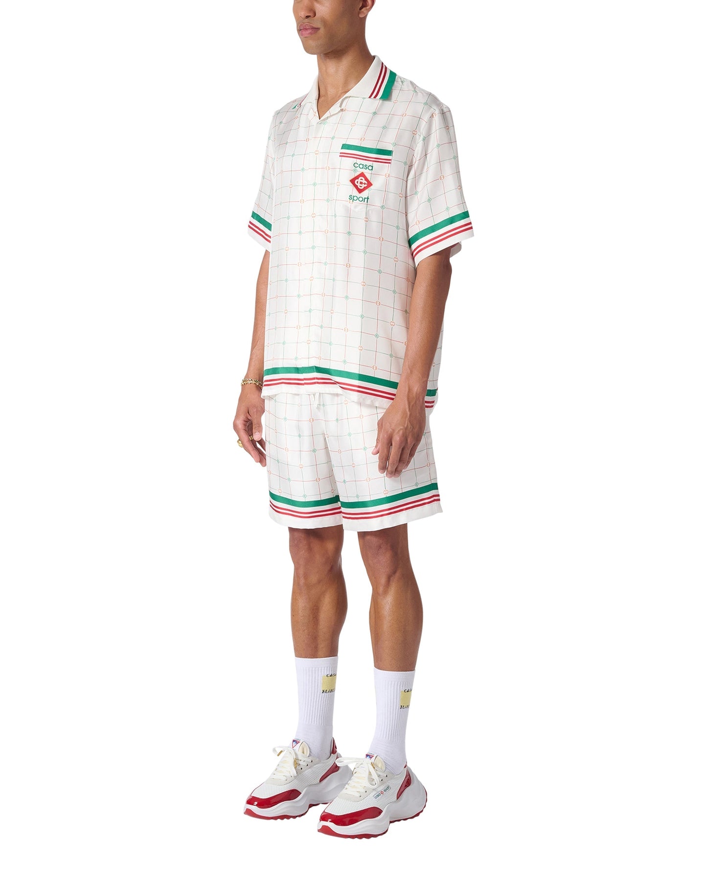 Tennis Club Kariertes Seidenhemd