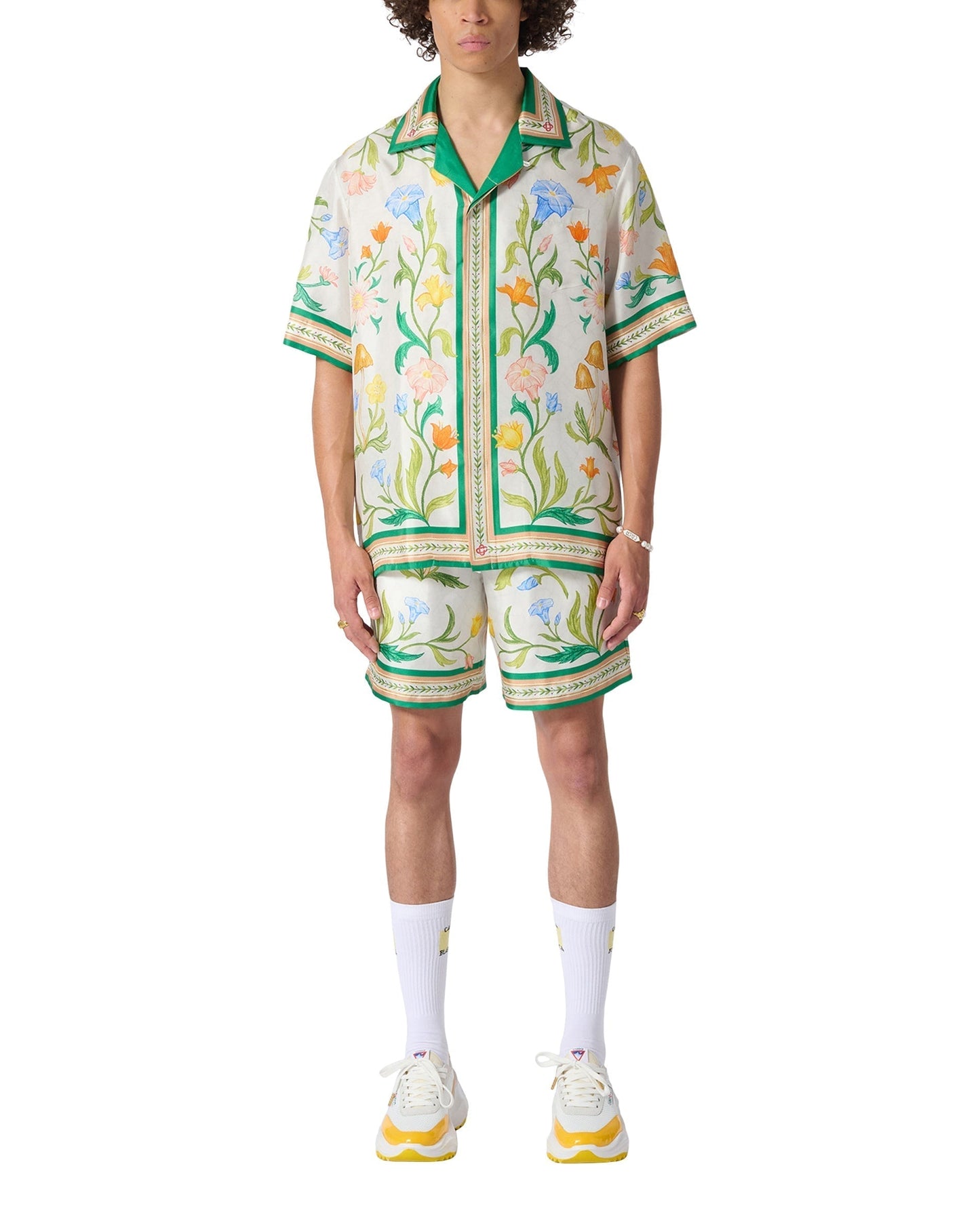 L'Arche Fleurie Silk Shirt
