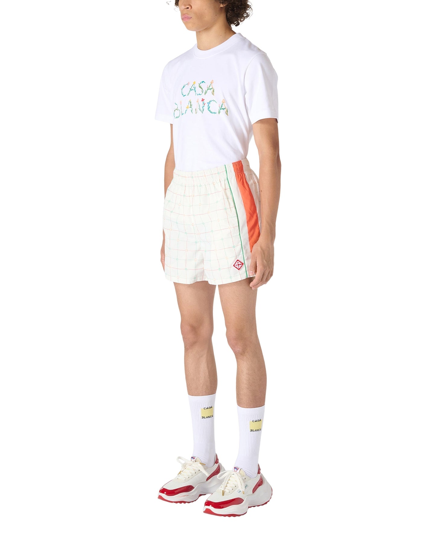 Tennis Club Check Tracksuit Shorts