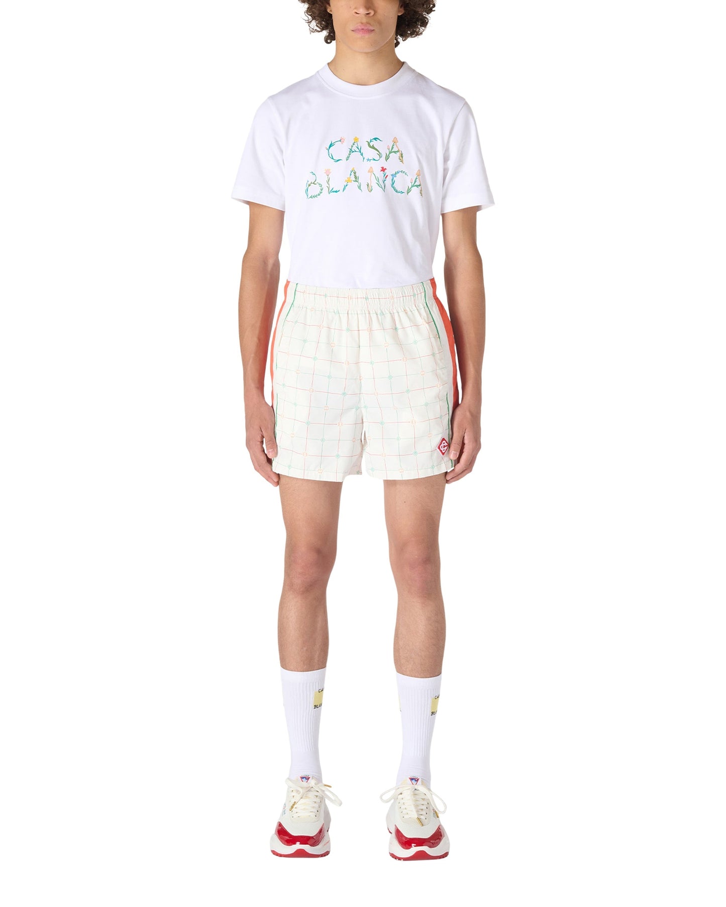 Tennis Club Check Tracksuit Shorts