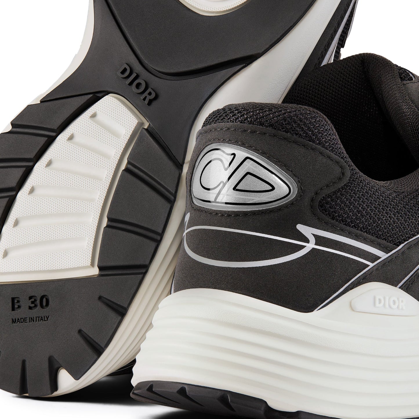 Dior B30 Mesh Schwarz Weiß