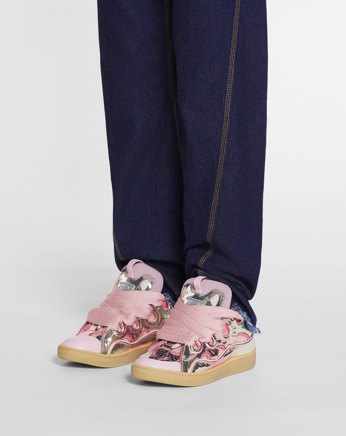 Lanvin Rose Metallic-Sneakers
