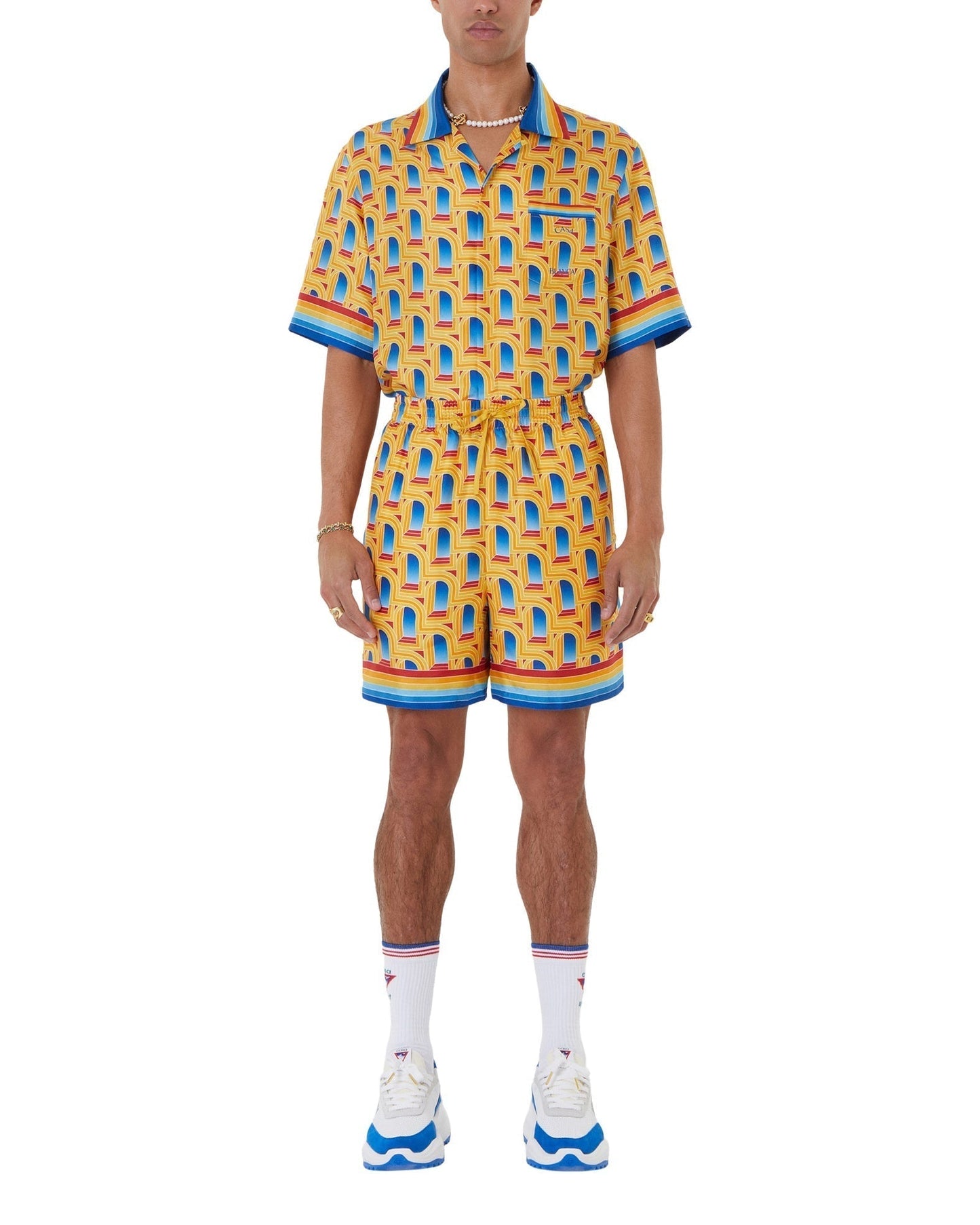 L'Arche De Jour Silk Shorts