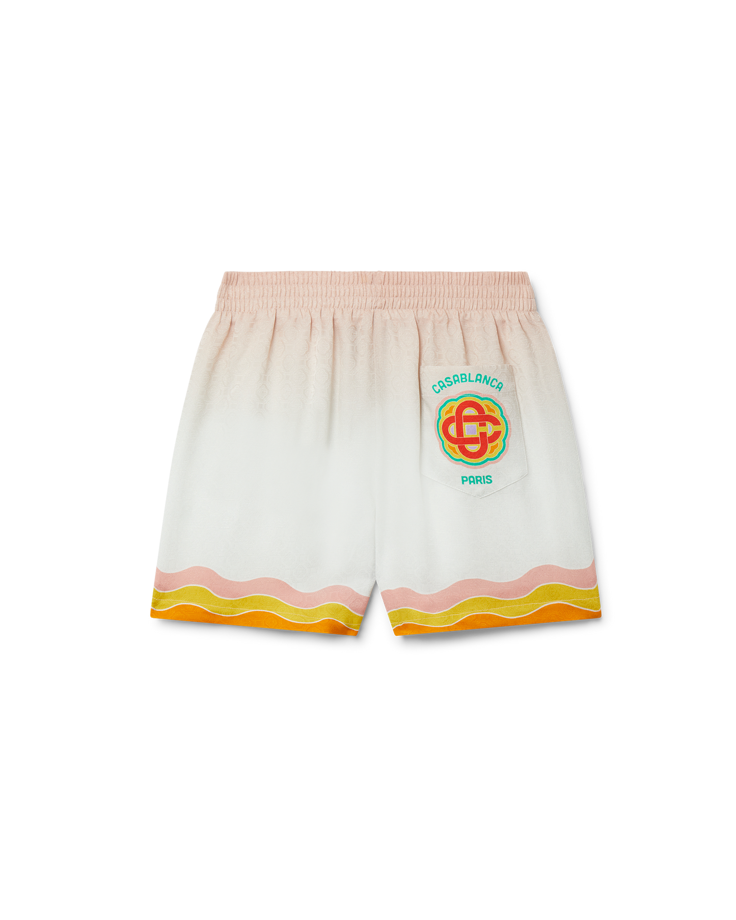 Rainbow Monogram Silk Shorts