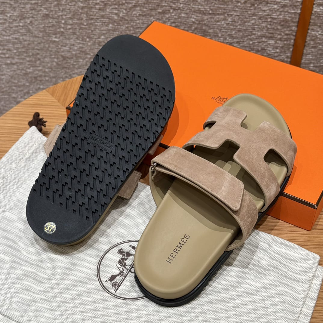 Hermès Beige Zypern Sandalen