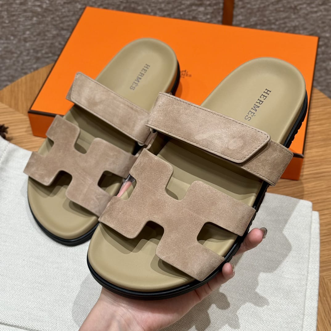 Hermès Beige Zypern Sandalen