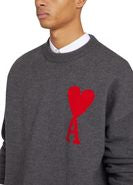 Pull Ami Gris Coeur Rouge