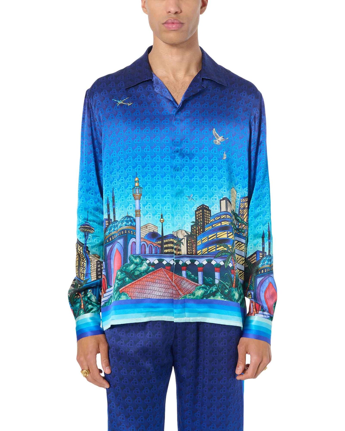 The Night View Silk Shirt