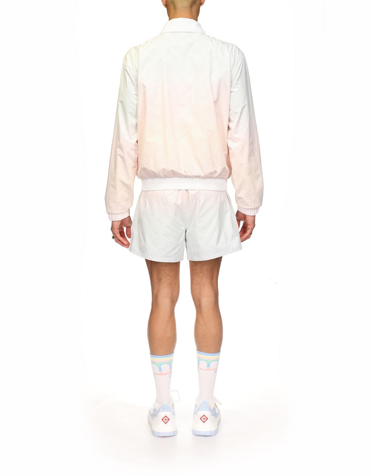 Trainingsshorts mit Farbverlauf und Laserdetail