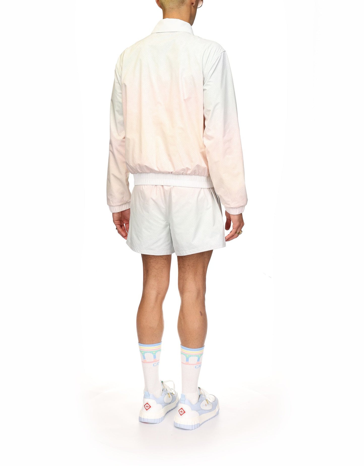 Trainingsshorts mit Farbverlauf und Laserdetail