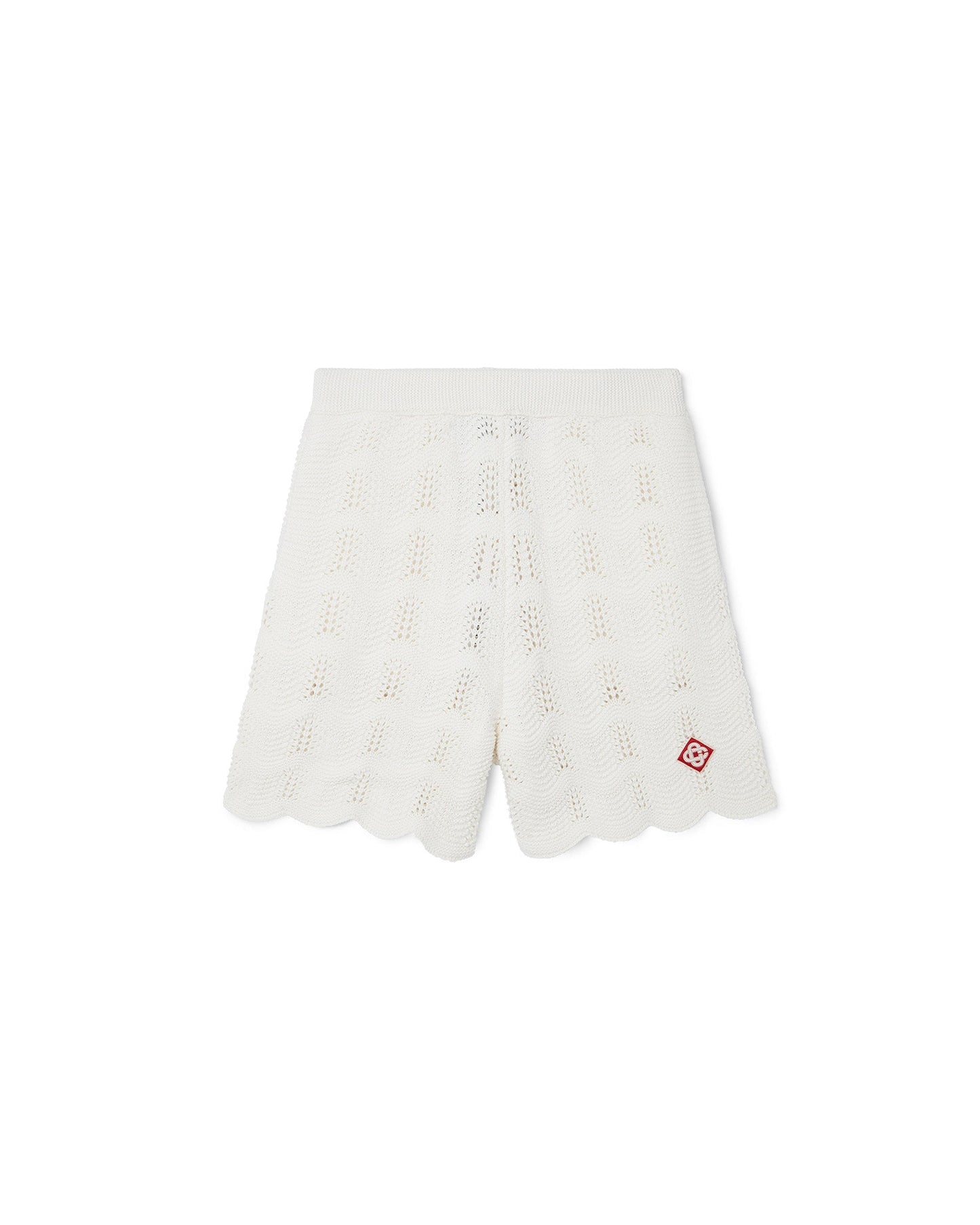 Gehäkelte Shorts mit Wellenmuster
