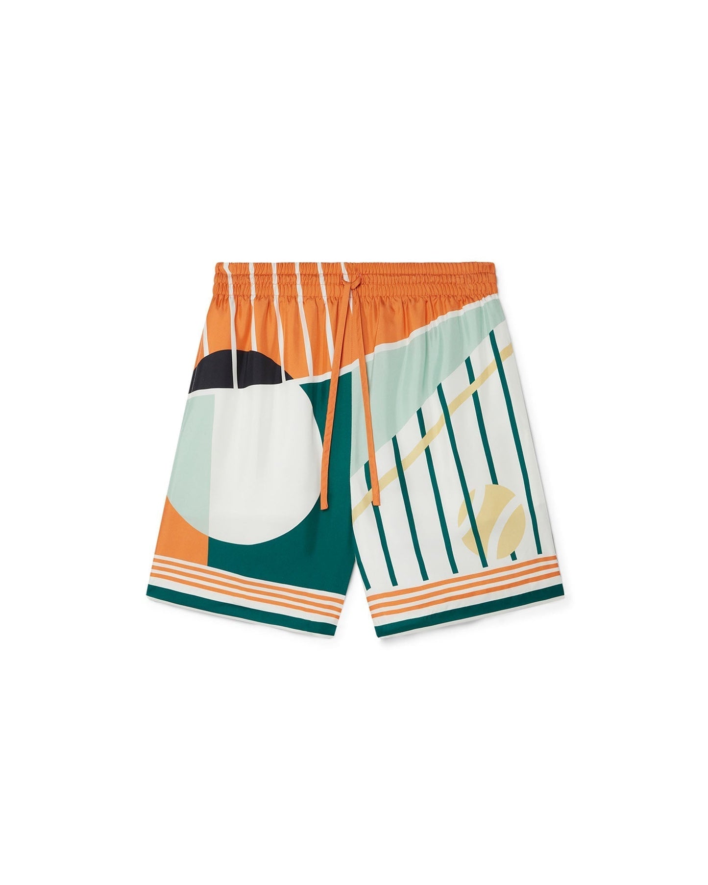 Court Abstrait Silk Shorts