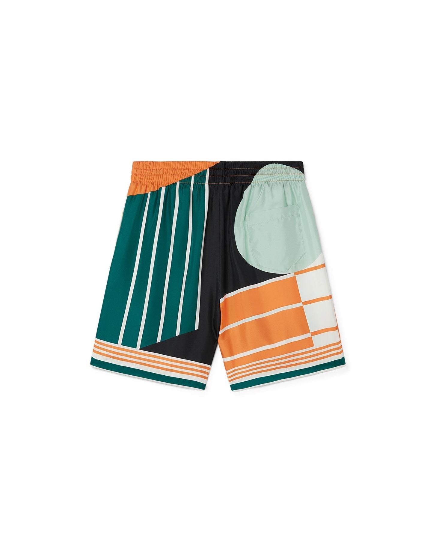 Court Abstrait Silk Shorts