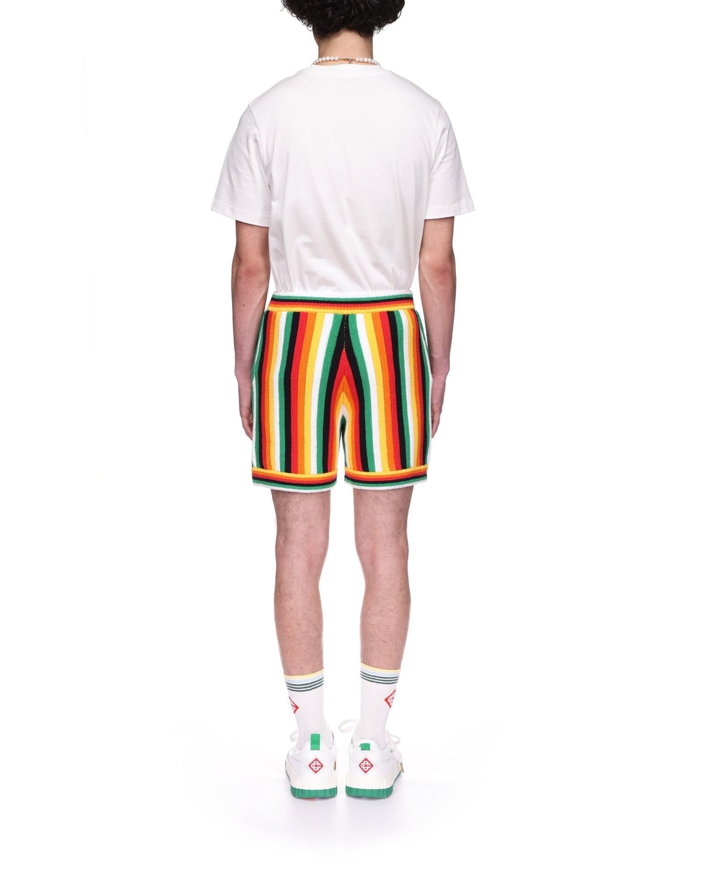 Gestreifte Frottee-Shorts