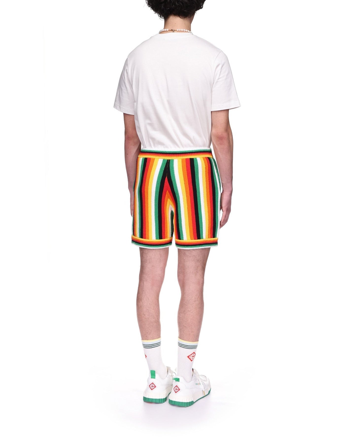 Gestreifte Frottee-Shorts