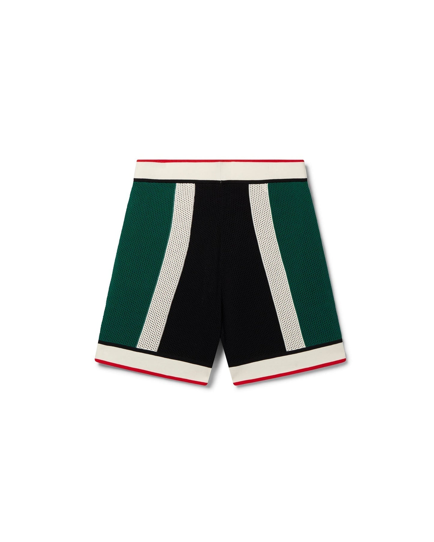 Gestreifte Mesh-Shorts