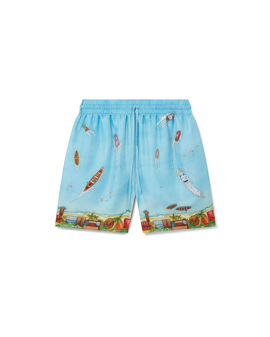 Seidenshorts „House on Stilts“