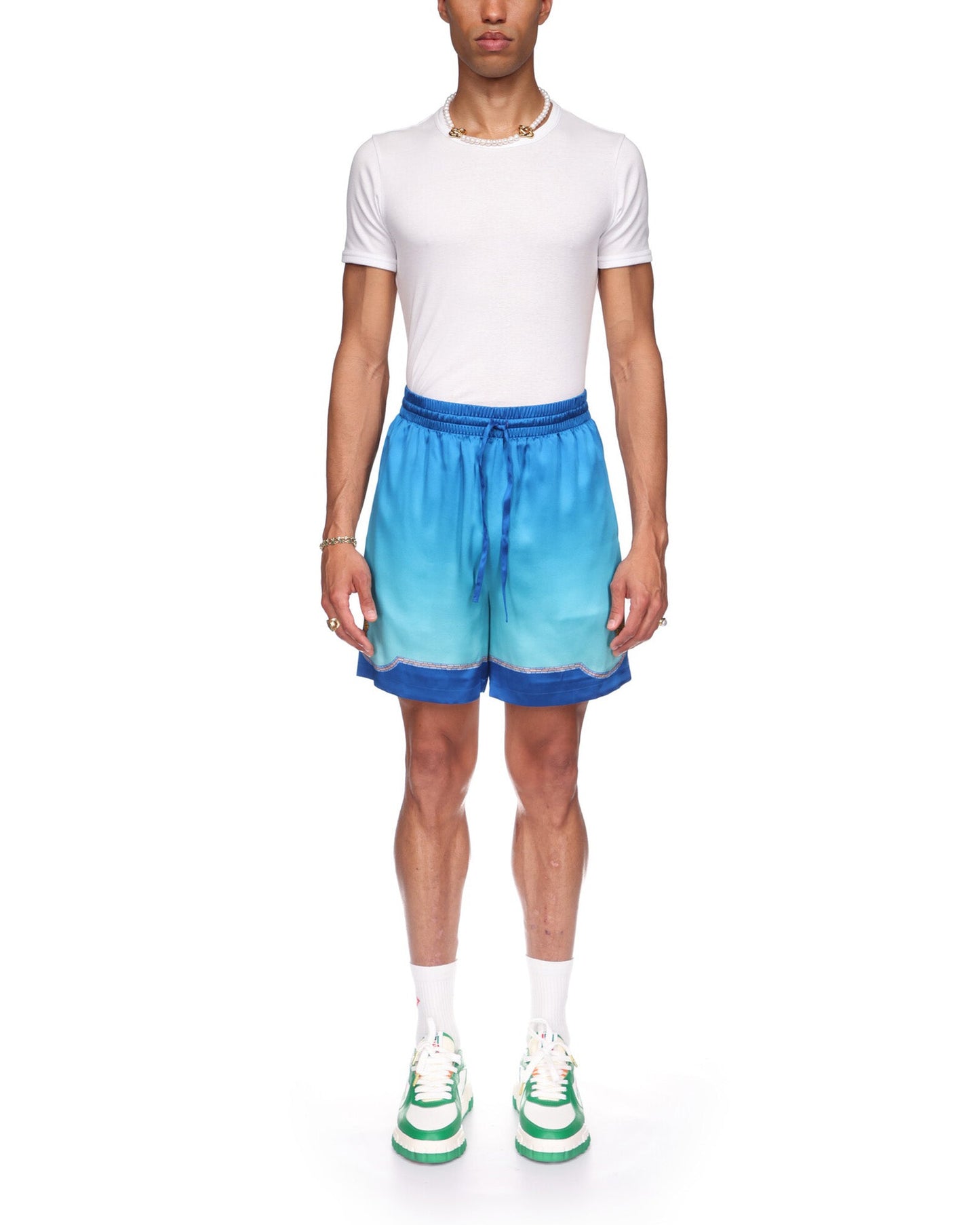 Coquillage Coloré Silk Shorts