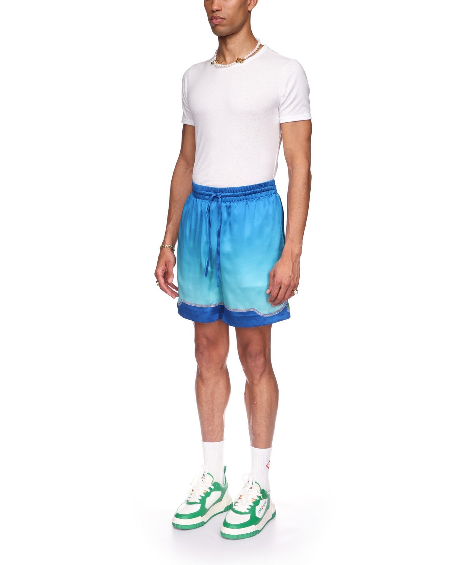 Coquillage Coloré Silk Shorts