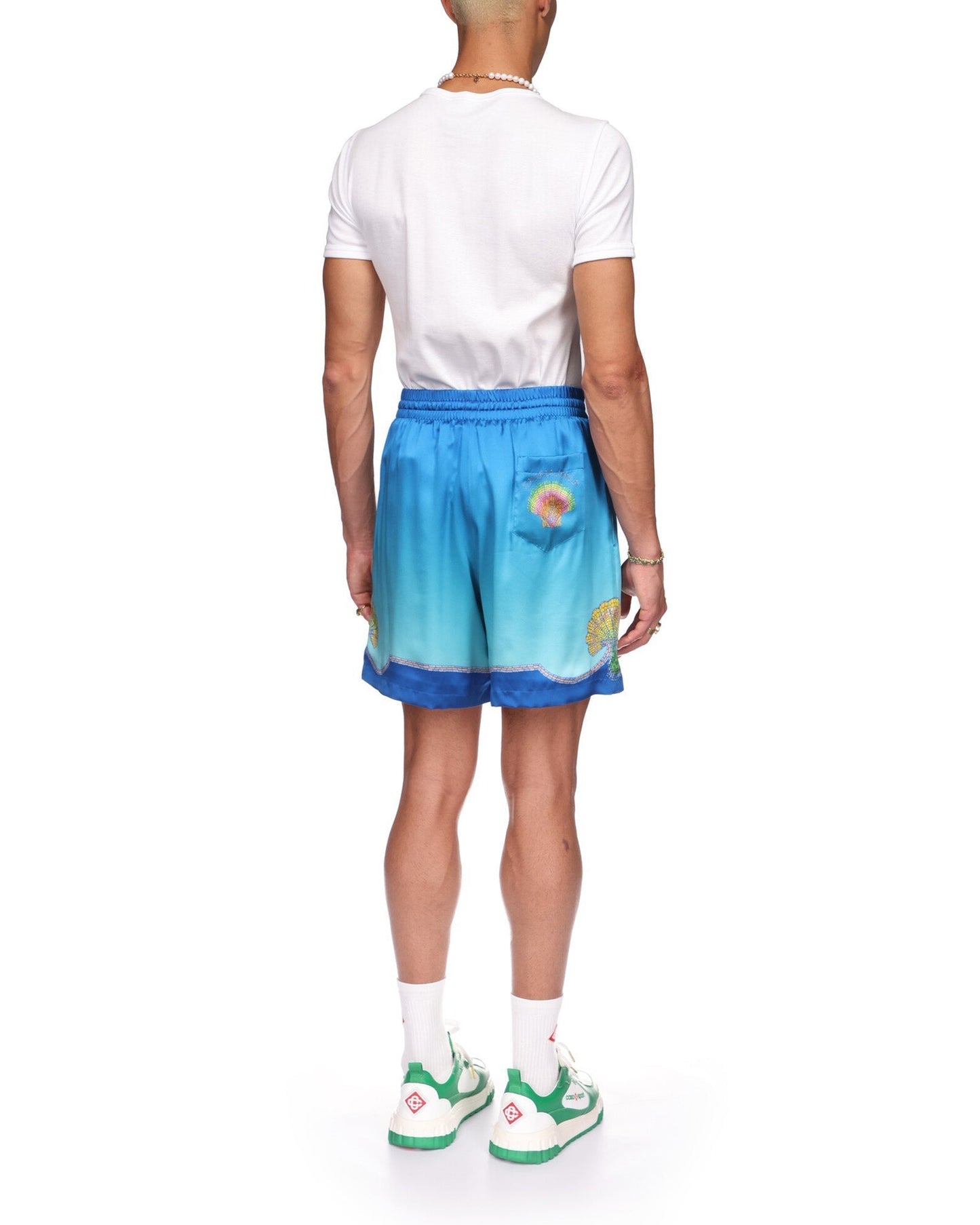 Coquillage Coloré Silk Shorts