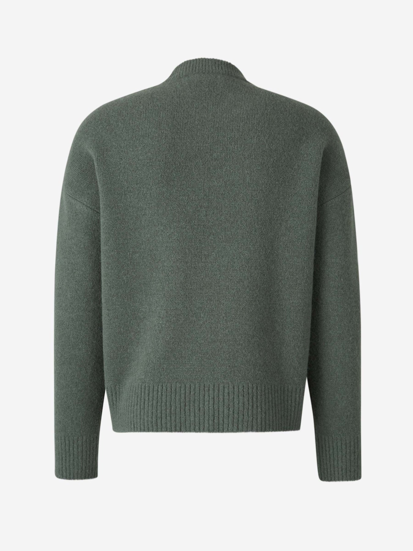 Grüner Friend Pullover mit weißem Herz