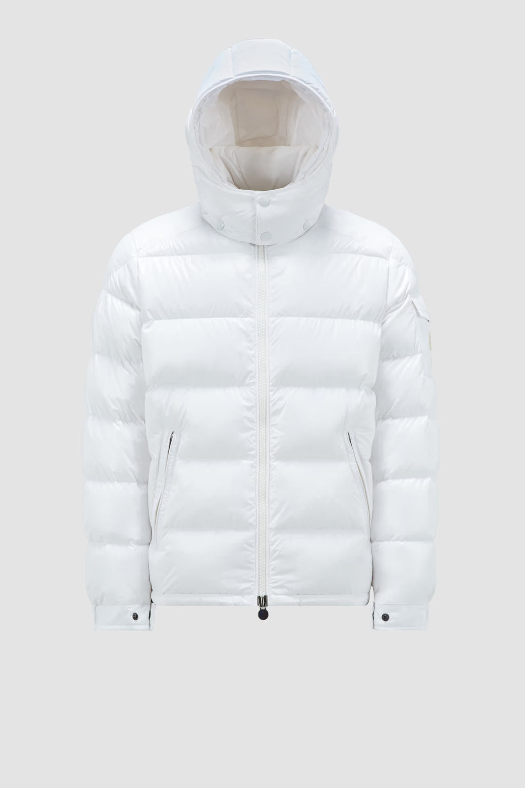 Doudoune courte à capuche Moncler Maya Blanc