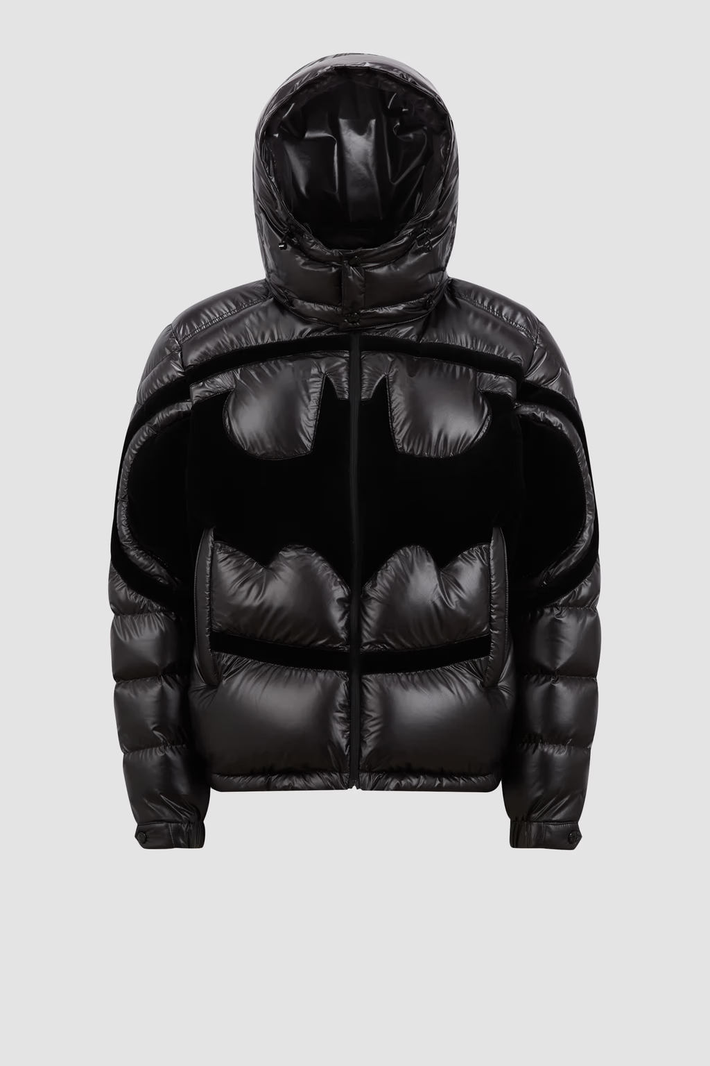 Moncler Solander Batman schwarze Daunenjacke