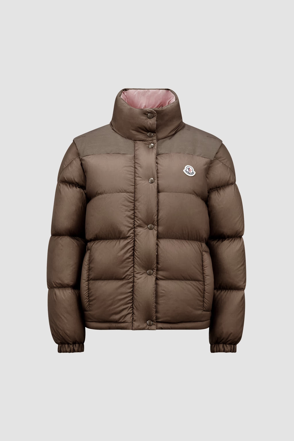 Moncler Verone Maron Wendbare kurze Daunenjacke