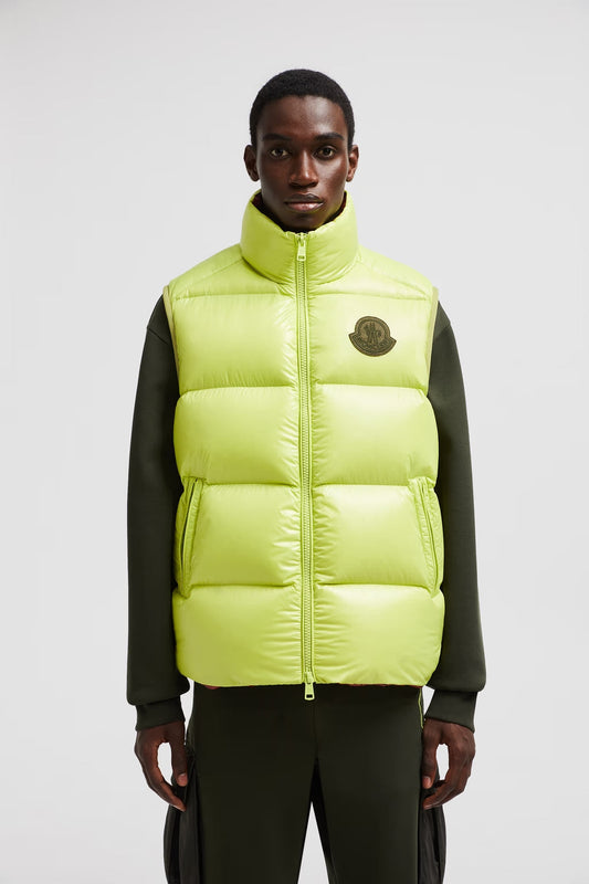 Moncler Sumido Ärmellose Daunenjacke Limettengrün