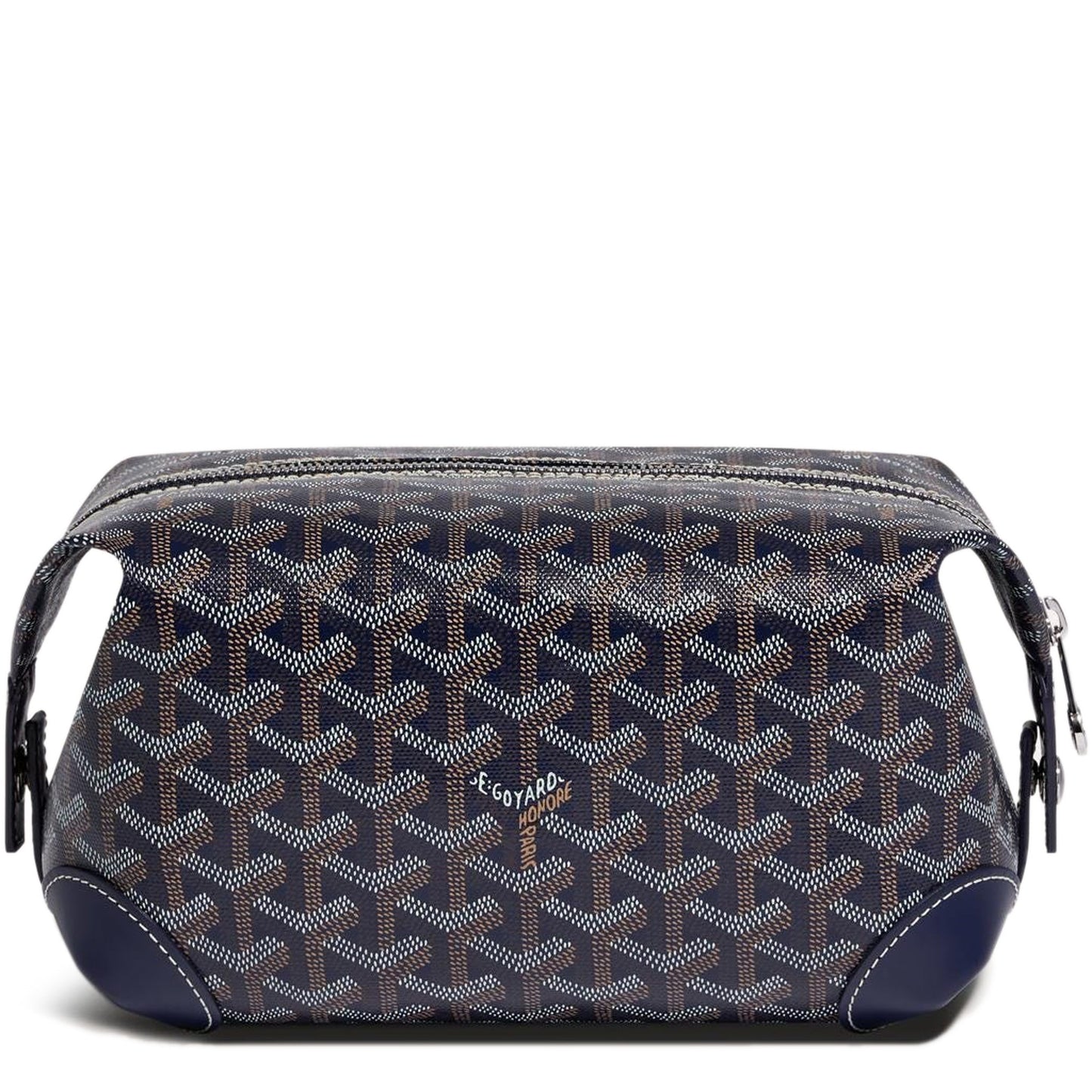 Goyard Bowling 25 Marineblaue Kulturtasche