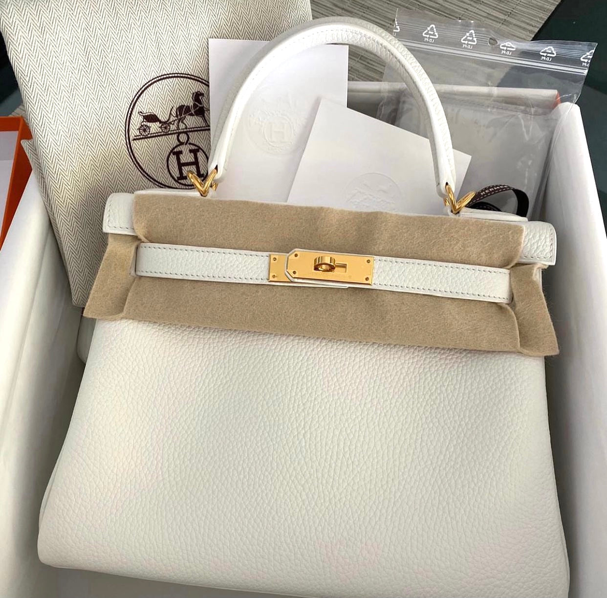 Hermès Kelly Antarctic Glacier Tasche